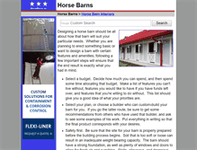 Tablet Screenshot of horsebarns.us